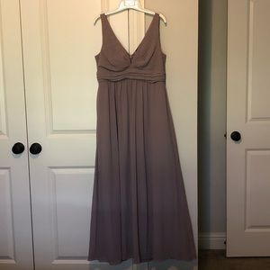 Dusty lavender bridesmaid/maxi dress